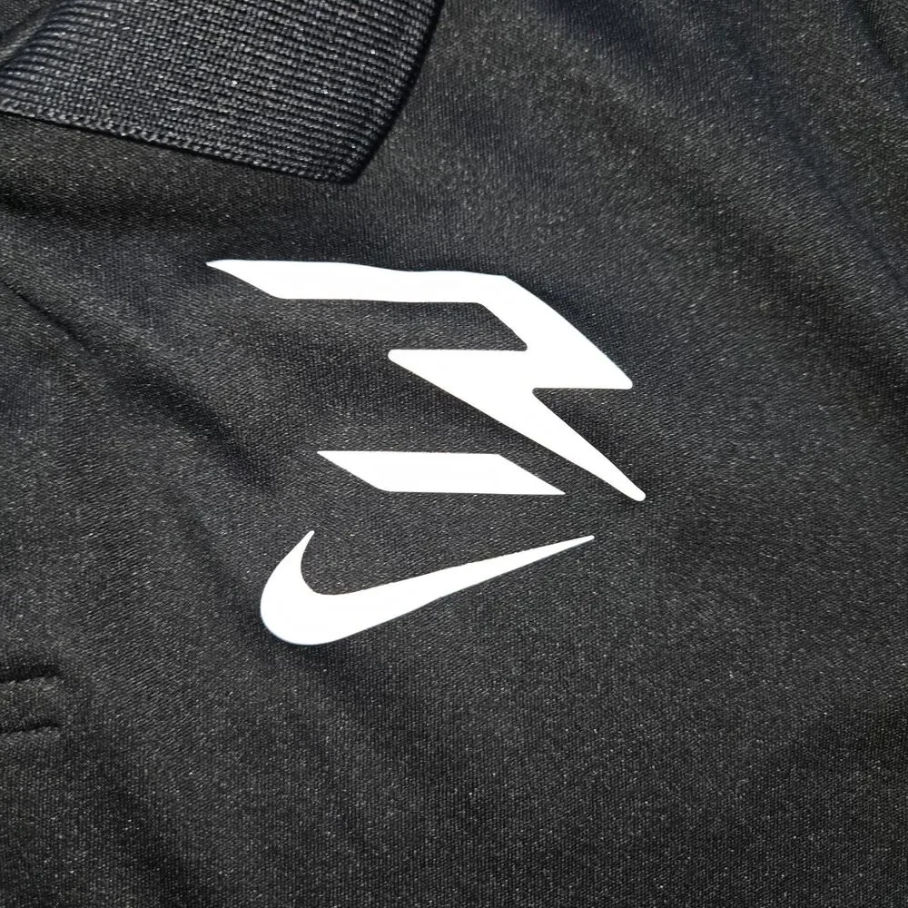 Boys Nike 3Brand Short Sleeve Polo Shirt Black Medium 10 12 Yrs